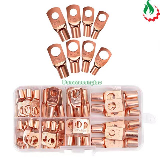 Bộ đầu cos bấm nối dây điện đa dụng 60 đầu