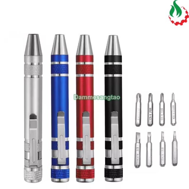 Bút tua vít đa năng 8 trong 1 thép CRV tháo lắp nhanh
