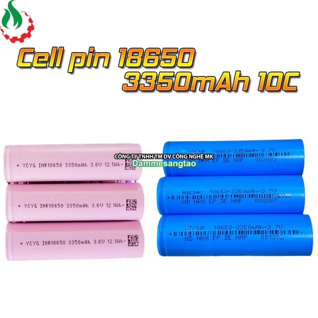 Cell pin 18650  Li-ion 3.7V 3350mah 10C - Xả 33.5A