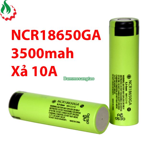 Cell pin 18650 Panasonic NCR18650GA Li-ion 3.7V 3500mah - Xả 10A