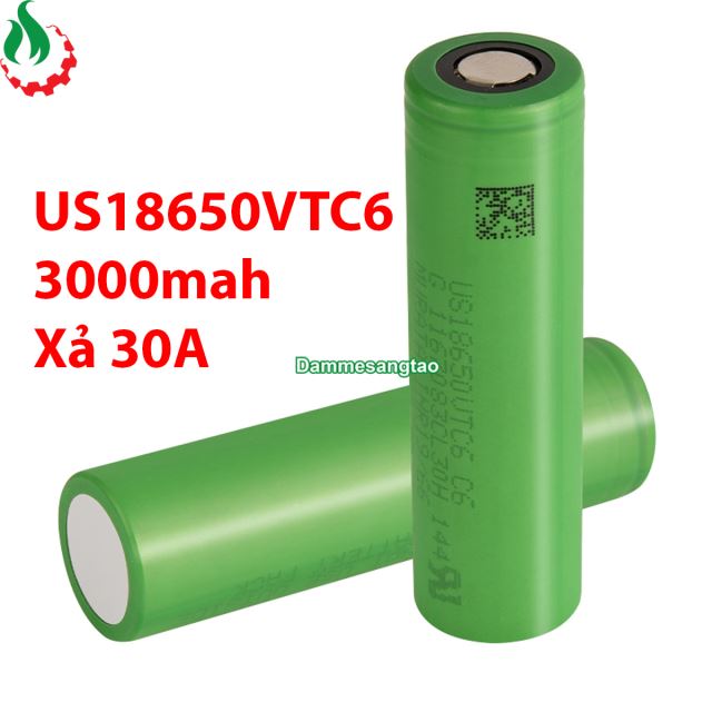Cell pin 18650 SONY VTC6 Li-ion 3.7V 3000mah - Xả 30A