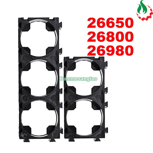 Khung cố định cell pin 26650 26800 26980 nhựa ABS ghép nối nhiều cell K26650