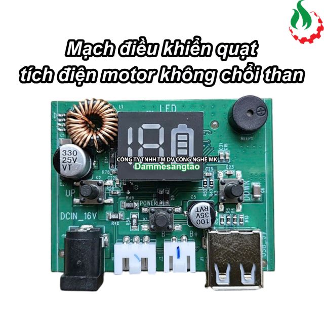 Mạch điều khiển quạt tích điện motor không chổi than