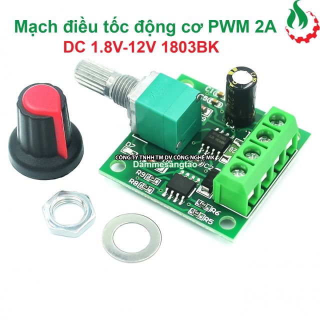 Mạch điều khiển tốc độ động cơ PWM 2A DC 1.8V-12V 1803BK