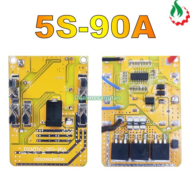 Mạch pin MAKITA 5S 90A 18V 18650 (MẪU 1) adapter bảo vệ pin Li-ion 3.7V