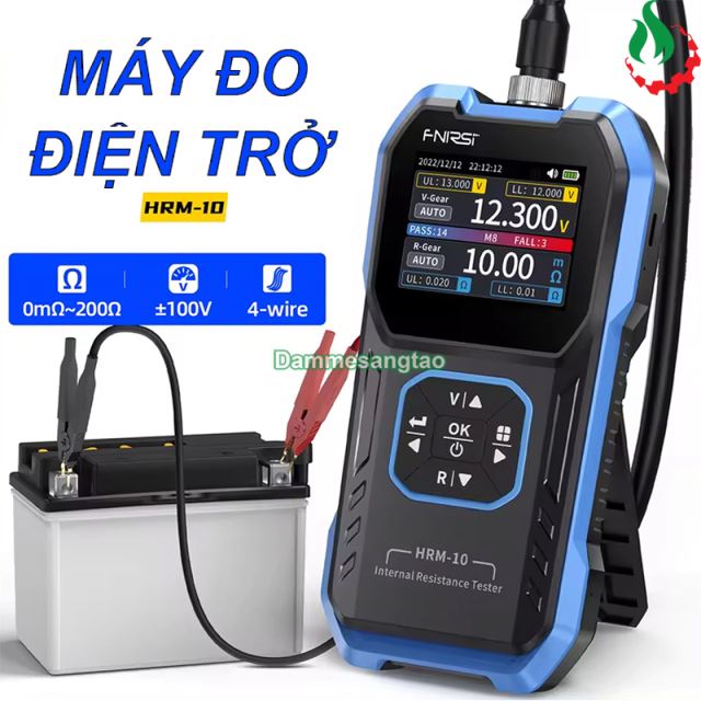 Máy đo nội trở, điện trở trong, điện áp pin và acquy Fnirsi HRM-10