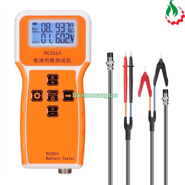Máy đo nội trở, điện trở trong và điện áp pin RC3563