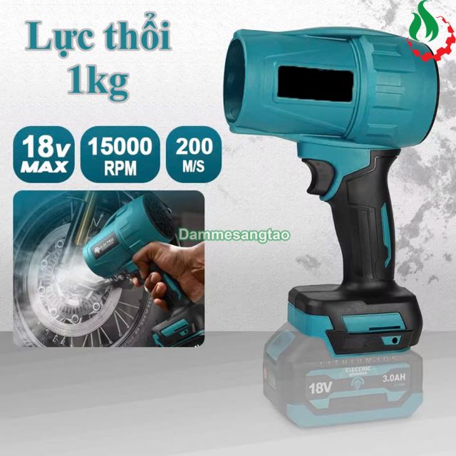 Máy thổi phản lực pin 18V 900W không chổi than Turbo (Mẫu 1)