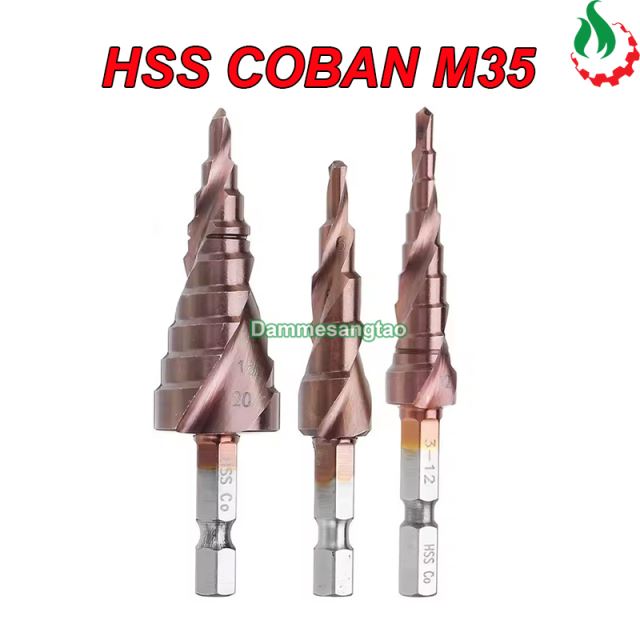 Mũi khoan tháp HSS M35 COBAN chuôi lục giác