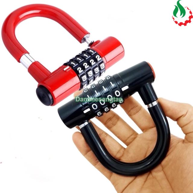 Ổ khoá số chữ U cao cấp khoá 4 số chống trộm an toàn bảo mật