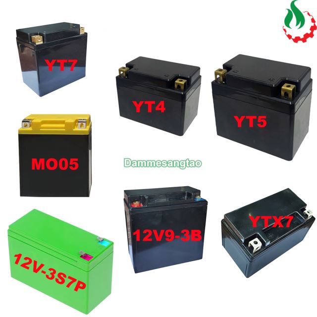 Vỏ bình acquy nhựa ABS Chuẩn Kích Thước Ắc Quy Xe Máy