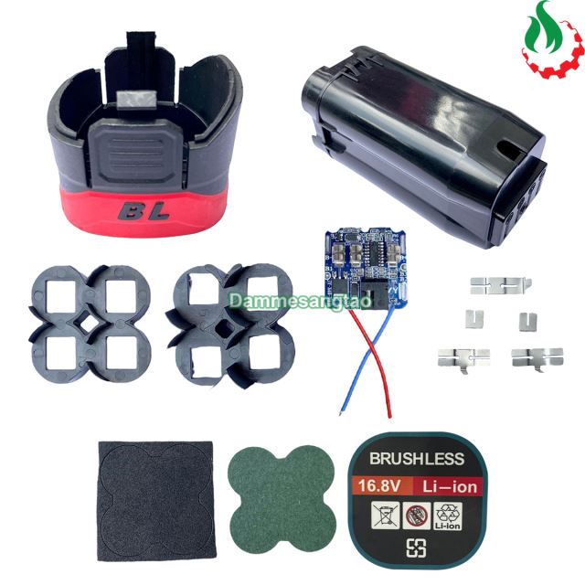Vỏ pin CHENGBANG 14V 16.8V 18650 (4 Cell) Li-ion sạc Adapter (VCB14184C)