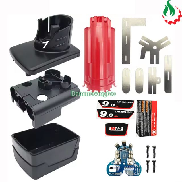 Vỏ pin MILWAUKEE 12V 18650 (9 Cell) Li-ion nhận sạc zin