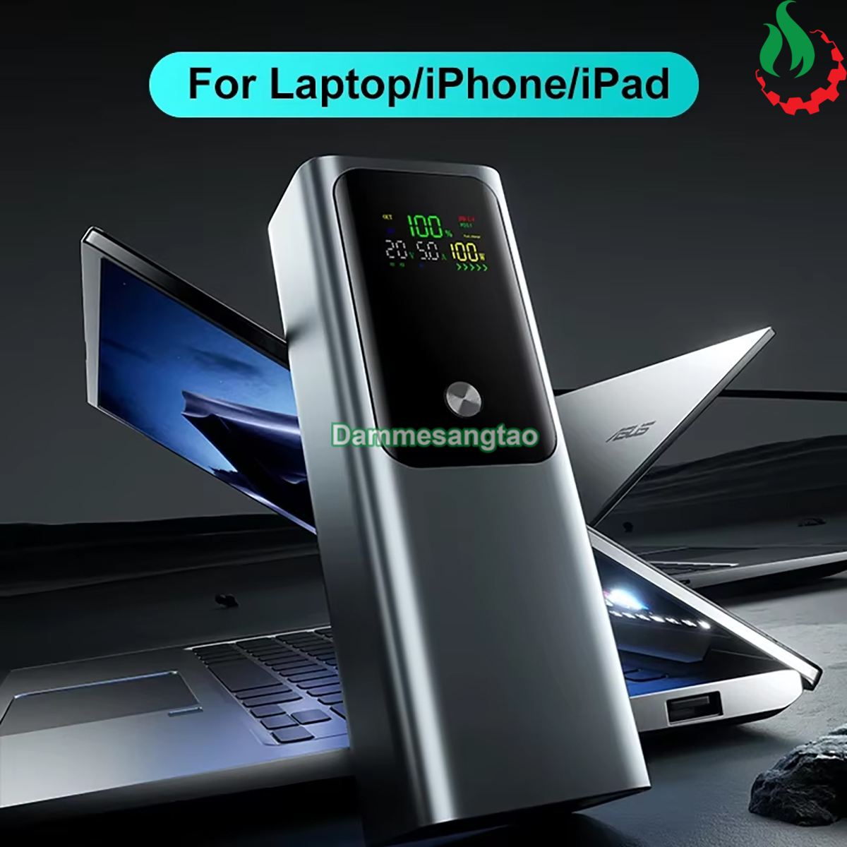 Box sạc dự phòng 4 cell 21700 (HT-K81) sạc nhanh 60W (Hổ trợ sạc Laptop)