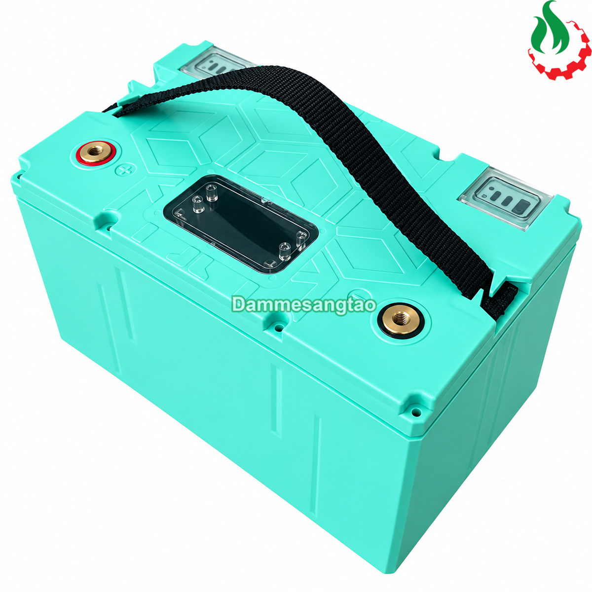 Hộp đựng pin 12V 32140 4S8P 120AH chống nước S32-H124S8P321 màu xanh ngọc