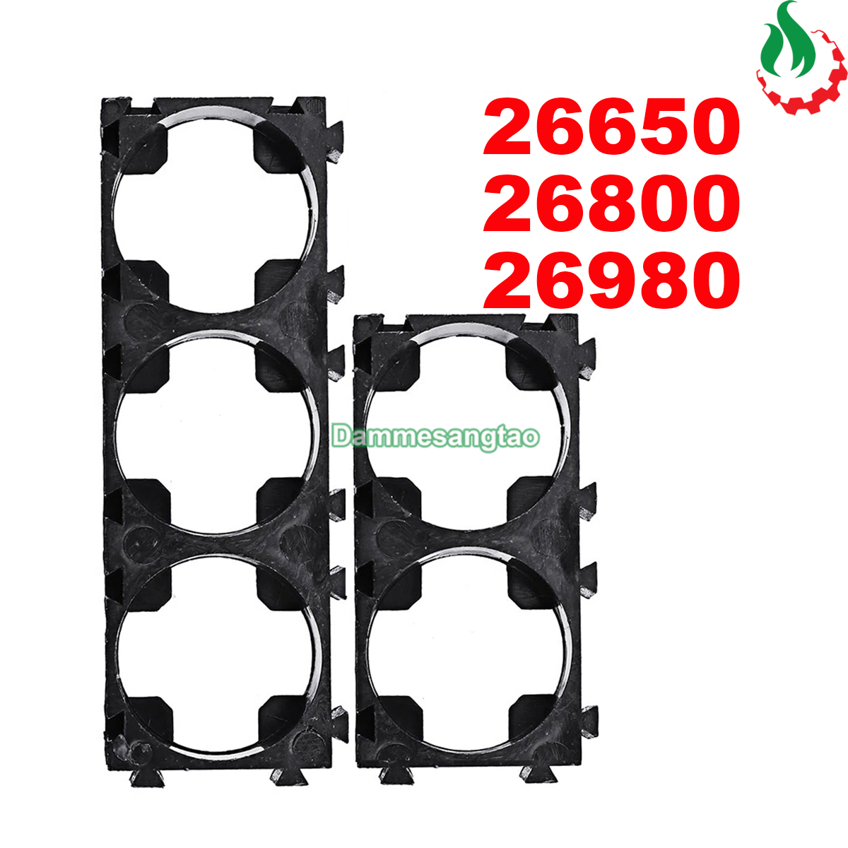 Khung cố định cell pin 26650 26800 26980 nhựa ABS ghép nối nhiều cell K26650