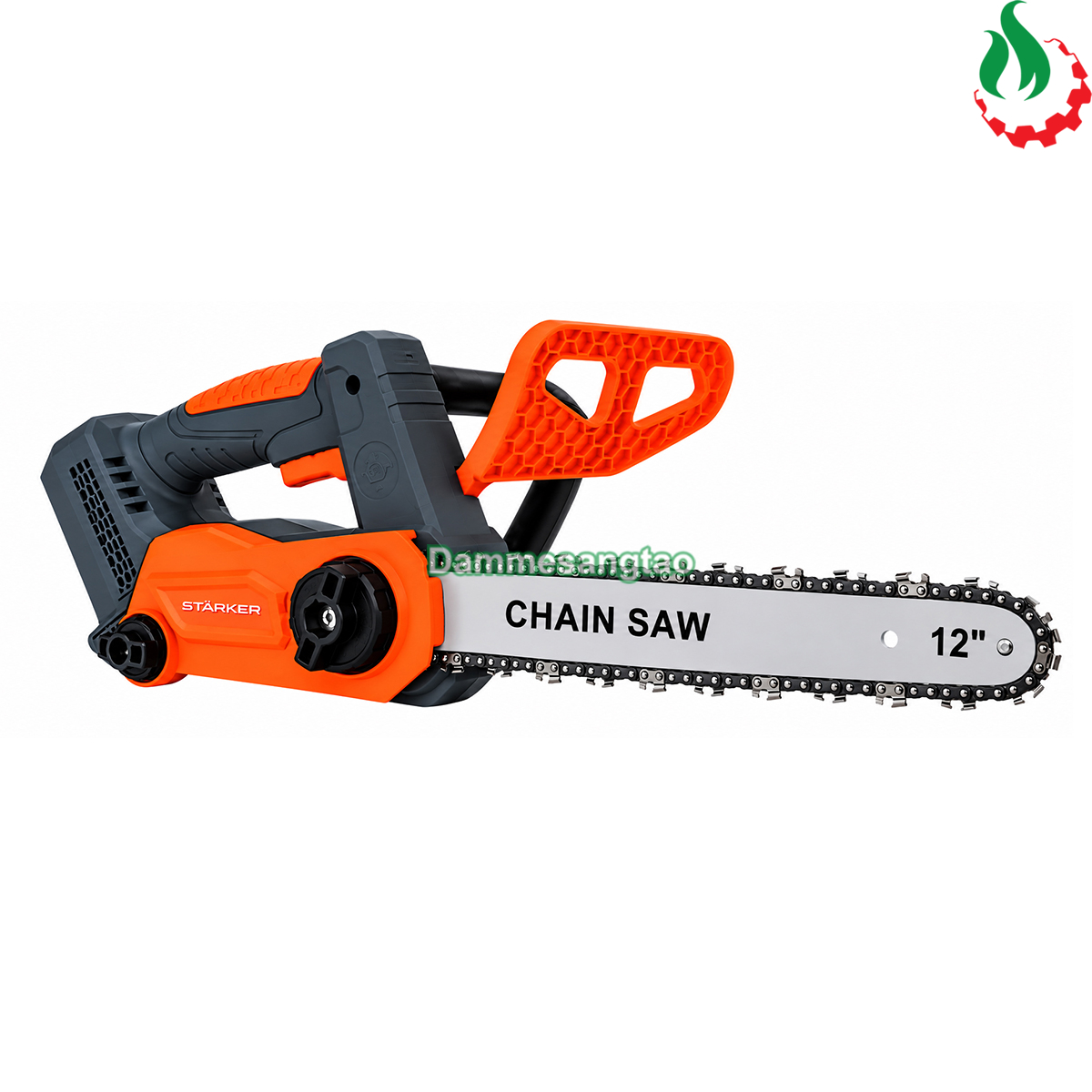 Máy cưa xích pin STARKER 21V SK-CX5028GR 900W không chổi than lưỡi 12 inch nền trắng