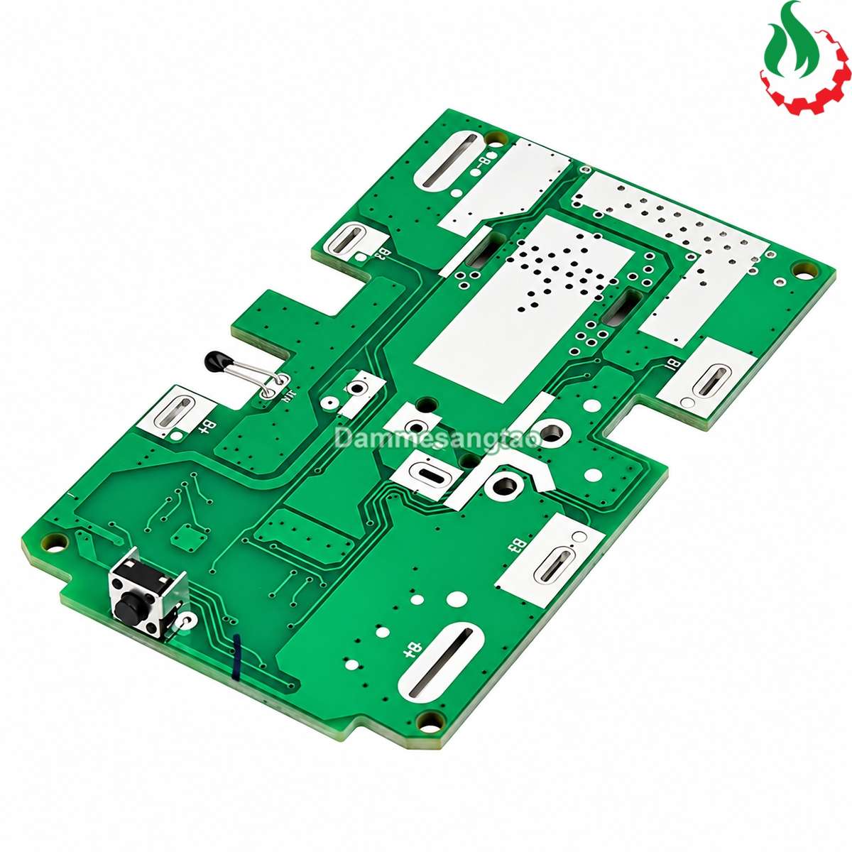 Mặt sau mạch BMS RYOBI 18V 5S R-5S18IZ góc nghiêng