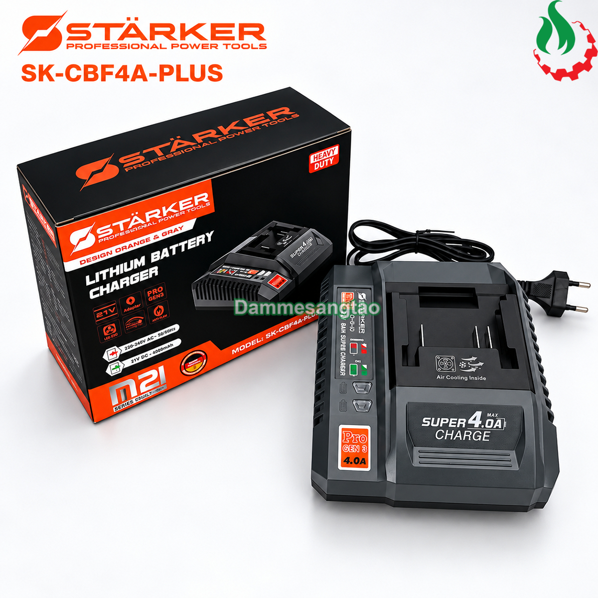 Đế sạc pin STARKER 21V SK-CBF4A-PLUS dòng sạc 4A chân phổ thông