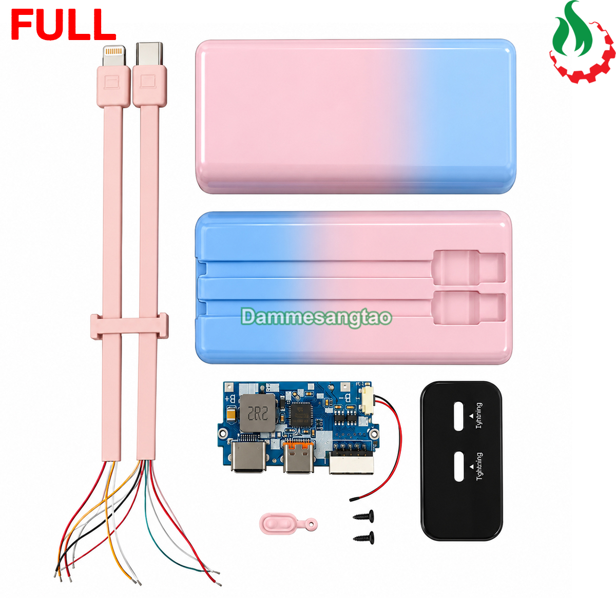 Box sạc dự phòng 2 cell 21700 (DX285) sạc nhanh 22.5W
