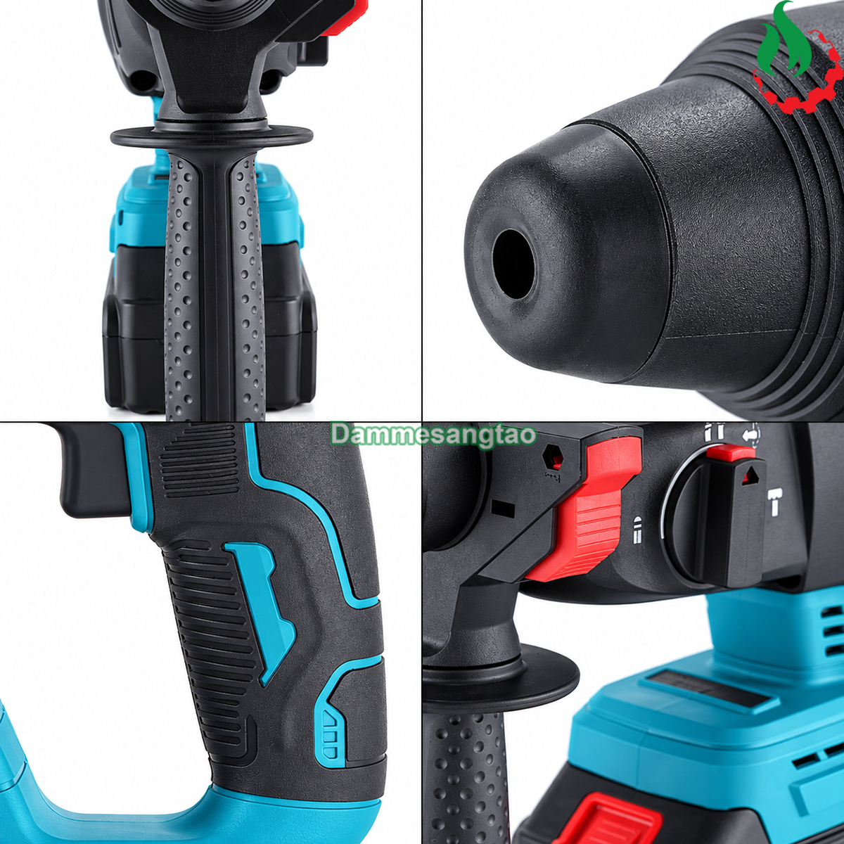 Máy khoan bê tông pin 18V BTM1-M18BL SDS-Plus 3 chức năng 2J không chổi than chân phổ thông