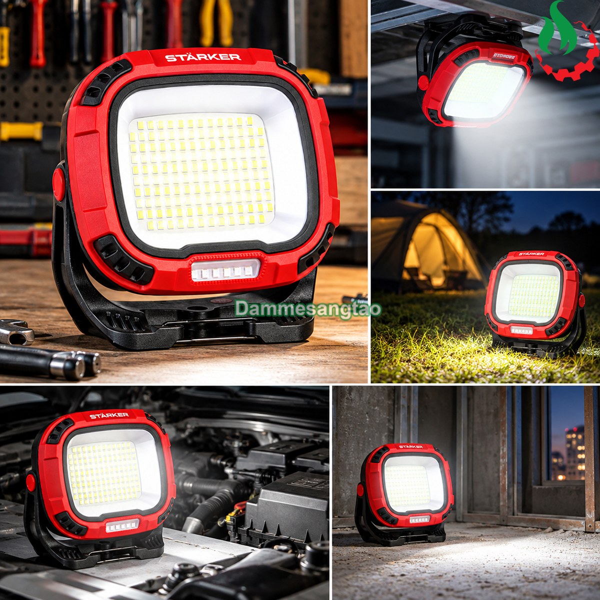 Ứng dụng đèn LED STARKER SK-LD136GR khi sửa chữa cắm trại và làm việc