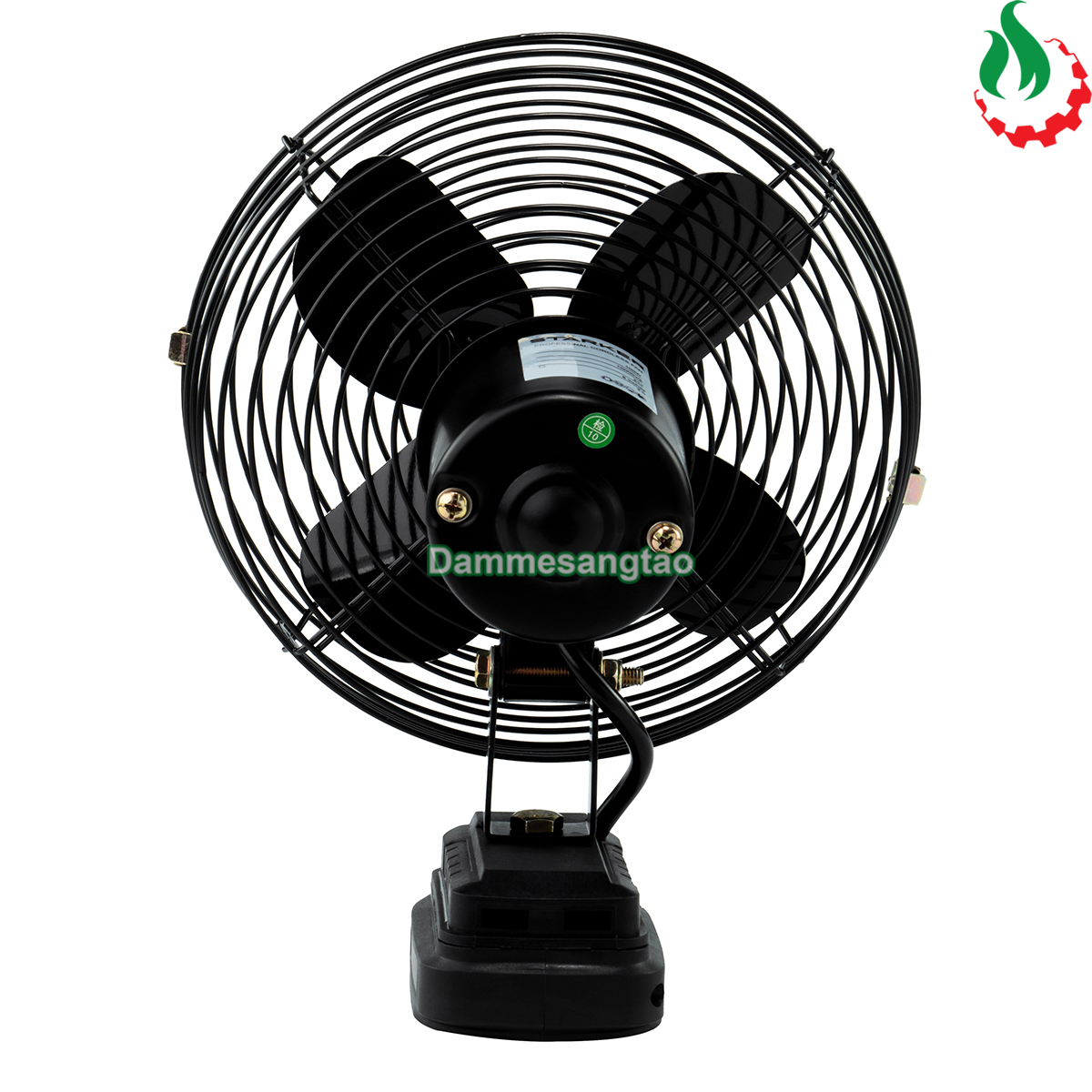 Quạt dùng pin STARKER 21V SK-FAN8INCH góc chụp mặt sau động cơ