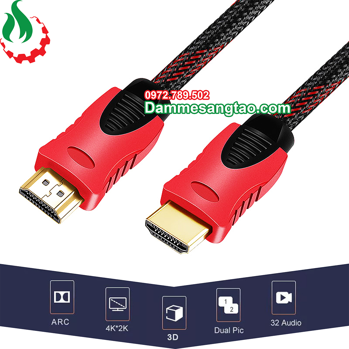 Cáp HDMI dây dù dài 1.5m 3m 5m 10m 20m